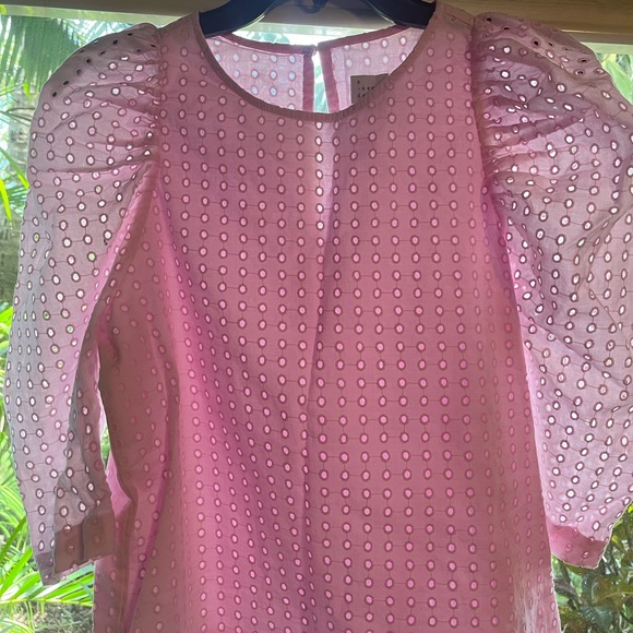 Women’s a new day pink eyelet top - Picture 2 of 5
